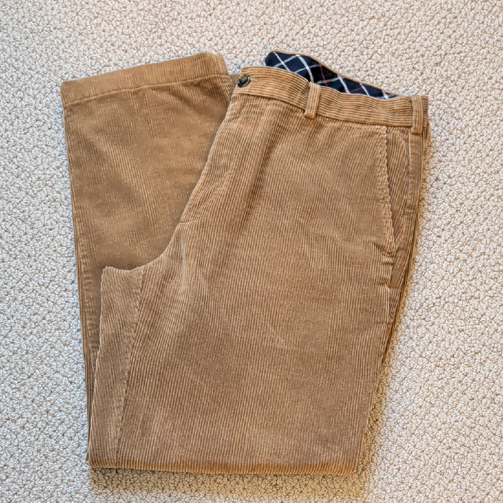 Brooks Brothers Wide Wale Tan Corduroy Pants 38 x 30